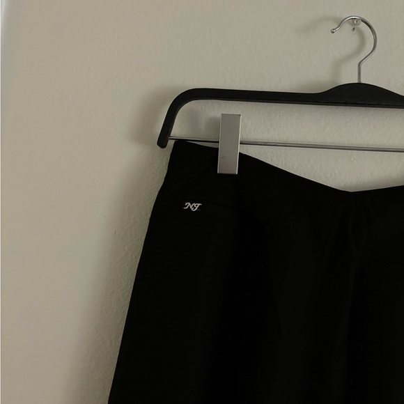 Nana Jacqueline Hallie Black Diamond Chain Wide Leg Black Pants - Picture 6 of 11